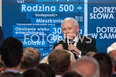  21.10.2018 WARSZAWA<br />WIECZOR WYBORCZY PRAWA I SPRAWIEDLIWOSCI<br />N/Z PREZES JAROSLAW KACZYNSKI<br /> 
