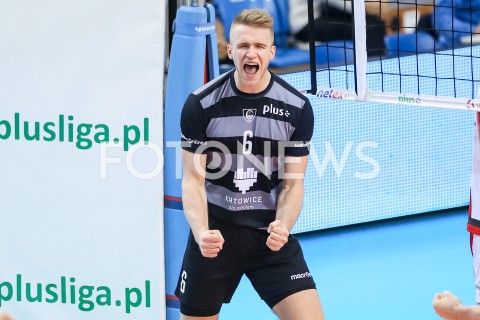  22.10.2018 RZESZOW<br />
SIATKOWKA PLUSLIGA 2018/2019 MEN VOLLEYBALL POLAND POLISH PLUS LIGA LEAGUE SEASON 2018/2019<br />
MECZ ASSECO RESOVIA RZESZOW - GKS KATOWICE <br />
N/Z DOMINIK DEPOWSKI RADOSC EMOCJE SYLWETKA <br />
 