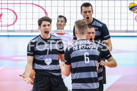  22.10.2018 RZESZOW<br />
SIATKOWKA PLUSLIGA 2018/2019 MEN VOLLEYBALL POLAND POLISH PLUS LIGA LEAGUE SEASON 2018/2019<br />
MECZ ASSECO RESOVIA RZESZOW - GKS KATOWICE <br />
N/Z TOMAS ROUSSEAUX RADOSC EMOCJE <br />
 