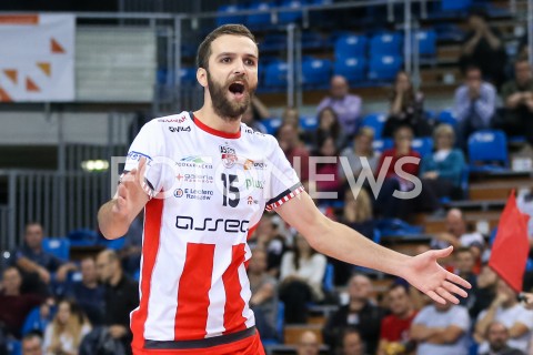  22.10.2018 RZESZOW<br />
SIATKOWKA PLUSLIGA 2018/2019 MEN VOLLEYBALL POLAND POLISH PLUS LIGA LEAGUE SEASON 2018/2019<br />
MECZ ASSECO RESOVIA RZESZOW - GKS KATOWICE <br />
N/Z MATEUSZ MIKA RADOSC EMOCJE SYLWETKA <br />
 