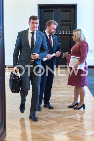  23.10.2018 WARSZAWA<br />KANCELARIA PREZESA RADY MINISTROW<br />POSIEDZENIE RADY MINISTROW RZADU<br />N/Z WITOLD BANKA LUKASZ SZUMOWSKI BEATA KEMPA<br /> 