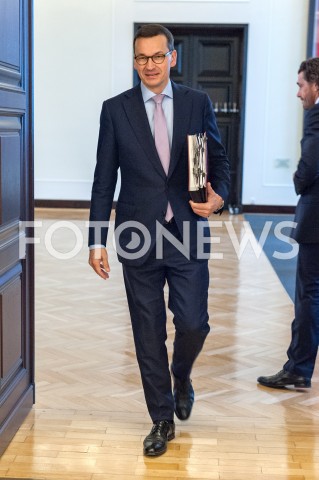  23.10.2018 WARSZAWA<br />KANCELARIA PREZESA RADY MINISTROW<br />POSIEDZENIE RADY MINISTROW RZADU<br />N/Z PREMIER MATEUSZ MORAWIECKI<br /> 
