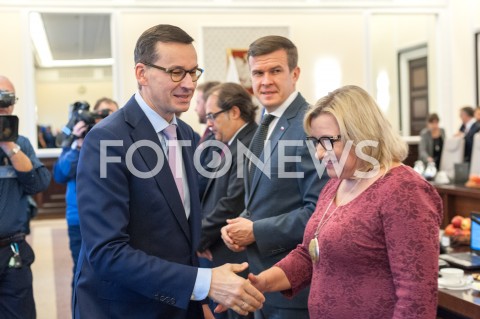  23.10.2018 WARSZAWA<br />KANCELARIA PREZESA RADY MINISTROW<br />POSIEDZENIE RADY MINISTROW RZADU<br />N/Z PREMIER MATEUSZ MORAWIECKI  MAREK GROBARCZYK WITOLD BANKA BEATA KEMPA<br /> 