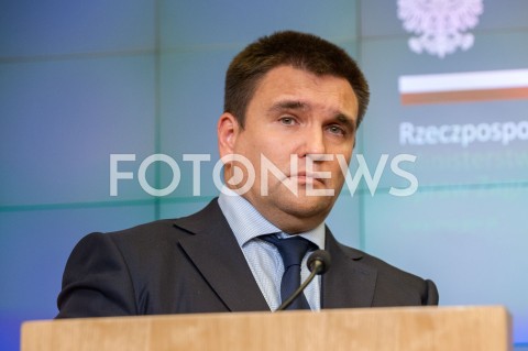  23.10.2018 WARSZAWA<br />KONFERENCJA MINISTROW SPRAW ZAGRANICZNYCH POLSKI I UKRAINY<br />N/Z PAWLO KLIMKIN<br /> 