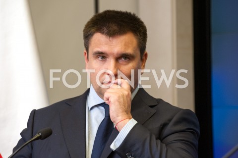  23.10.2018 WARSZAWA<br />KONFERENCJA MINISTROW SPRAW ZAGRANICZNYCH POLSKI I UKRAINY<br />N/Z PAWLO KLIMKIN<br /> 