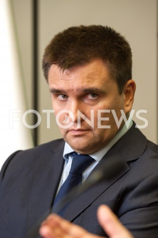  23.10.2018 WARSZAWA<br />KONFERENCJA MINISTROW SPRAW ZAGRANICZNYCH POLSKI I UKRAINY<br />N/Z PAWLO KLIMKIN<br /> 