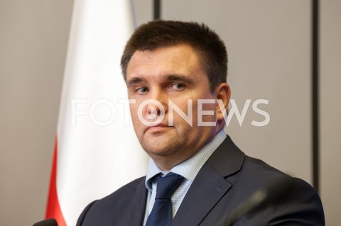  23.10.2018 WARSZAWA<br />KONFERENCJA MINISTROW SPRAW ZAGRANICZNYCH POLSKI I UKRAINY<br />N/Z PAWLO KLIMKIN<br /> 