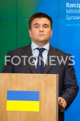  23.10.2018 WARSZAWA<br />KONFERENCJA MINISTROW SPRAW ZAGRANICZNYCH POLSKI I UKRAINY<br />N/Z PAWLO KLIMKIN<br /> 