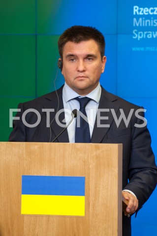  23.10.2018 WARSZAWA<br />KONFERENCJA MINISTROW SPRAW ZAGRANICZNYCH POLSKI I UKRAINY<br />N/Z PAWLO KLIMKIN<br /> 