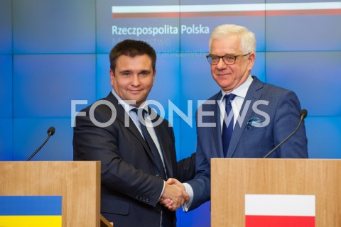 Konferencja ministrów spraw zagranicznych Polski i Ukrainy w Warszawie