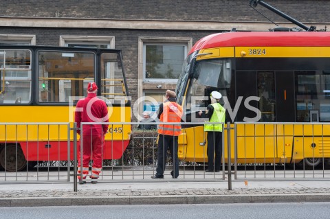  23.10.2018 WARSZAWA<br />ZDERZENIE TRAMWAJOW<br />N/Z TRAMWAJE NADZOR RUCHU<br /> 