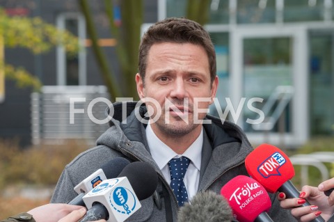  24.10.2018 WARSZAWA<br />KONFERENCJA PREZYDENTA ELEKTA RAFALA TRZASKOWSKIEGO NA BRODNIE<br />N/Z RAFAL TRZASKOWSKI<br /> 