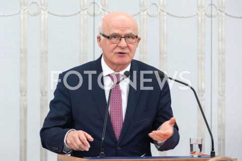  24.10.2018 WARSZAWA SEJM<br />POSIEDZENIE SEJMU<br />N/Z SENATOR MIECZYSLAW AUGUSTYN<br /> 