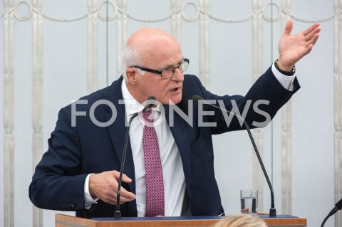  24.10.2018 WARSZAWA SEJM<br />POSIEDZENIE SEJMU<br />N/Z SENATOR MIECZYSLAW AUGUSTYN<br /> 