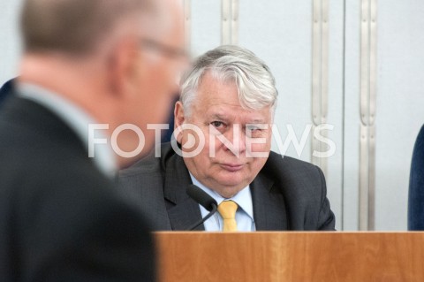  24.10.2018 WARSZAWA SEJM<br />POSIEDZENIE SEJMU<br />N/Z WICEMARSZALEK SENATU BOGDAN BORUSEWICZ<br /> 