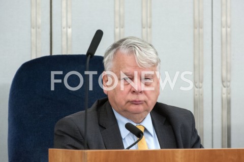  24.10.2018 WARSZAWA SEJM<br />POSIEDZENIE SEJMU<br />N/Z WICEMARSZALEK SENATU BOGDAN BORUSEWICZ<br /> 