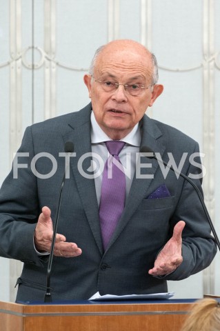  24.10.2018 WARSZAWA SEJM<br />POSIEDZENIE SEJMU<br />N/Z SENATOR MAREK BOROWSKI<br /> 