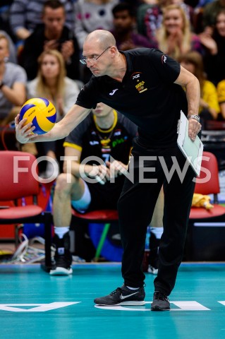  24.10.2018 GDANSK<br />
SIATKOWKA - FINAL SUPERPUCHARU POLSKI 2018<br />
MECZ TREFL GDANSK - PGE SKRA BELCHATOW<br />
N/Z ROBERTO PIAZZA PORTRET<br />
 