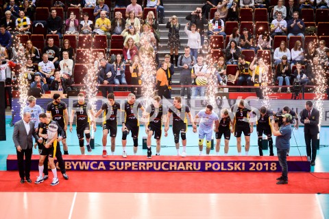  24.10.2018 GDANSK<br />
SIATKOWKA - FINAL SUPERPUCHARU POLSKI 2018<br />
MECZ TREFL GDANSK - PGE SKRA BELCHATOW<br />
N/Z PGE SKRA BELCHATOW RADOSC EMOCJE PUCHAR ZWYCIESTWO<br />
 