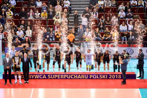  24.10.2018 GDANSK<br />
SIATKOWKA - FINAL SUPERPUCHARU POLSKI 2018<br />
MECZ TREFL GDANSK - PGE SKRA BELCHATOW<br />
N/Z PGE SKRA BELCHATOW RADOSC EMOCJE PUCHAR ZWYCIESTWO<br />
 