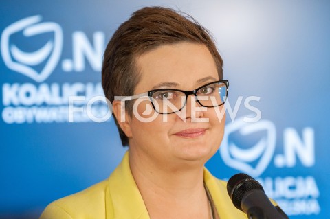  25.10.2018 WARSZAWA<br />KONFERENCJA KOALICJI OBYWATELSKIEJ NA TEMAT WYBOROW<br />N/Z KATARZYNA LUBNAUER<br /> 