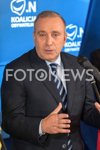  25.10.2018 WARSZAWA<br />KONFERENCJA KOALICJI OBYWATELSKIEJ NA TEMAT WYBOROW<br />N/Z GRZEGORZ SCHETYNA<br /> 
