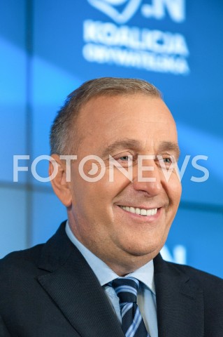  25.10.2018 WARSZAWA<br />KONFERENCJA KOALICJI OBYWATELSKIEJ NA TEMAT WYBOROW<br />N/Z GRZEGORZ SCHETYNA<br /> 