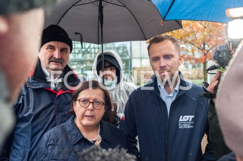  25.10.2018 WARSZAWA<br />KOLEJNY DZIEN STRAJKU PILOTOW I PERSONELU POKLADOWEGO POLSKICH LINII LOTNICZYCH LOT<br />N/Z PRZEDSTAWICIELE ZARZADU NEGOCJACJE<br /> 