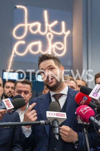  26.10.2018 WARSZAWA<br />PODSUMOWANIE KAMPANII WYBORCZEJ PATRYKA JAKIEGO <br />N/Z PATRYK JAKI<br /> 