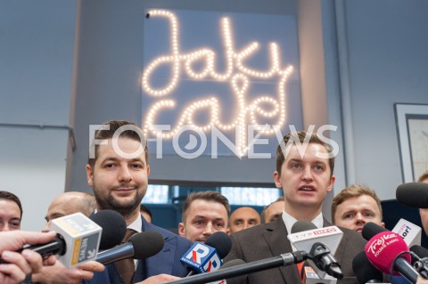  26.10.2018 WARSZAWA<br />PODSUMOWANIE KAMPANII WYBORCZEJ PATRYKA JAKIEGO <br />N/Z PATRYK JAKI SEBASTIAN KALETA<br /> 