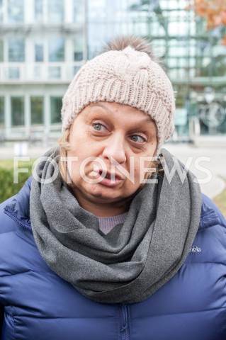  26.10.2018 WARSZAWA<br />DZIEWIATY DZIEN STRAJKU PRACOWNIKOW PLL LOT<br />N/Z MONIKA ZELAZIK PRZEWODNICZACA ZWIAZKU ZAWODOWEGO PERSONELU POKLADOWEGO I LOTNICZEGO<br /> 