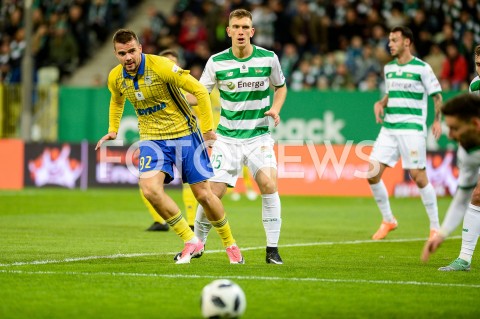  27.10.2018 GDANSK<br />
PILKA NOZNA - EKSTRAKLASA SEZON 2018/2019<br />
MECZ LECHIA GDANSK - ARKA GDYNIA<br />
N/Z ALEKSANDAR KOLEV MICHAL NALEPA<br />
 