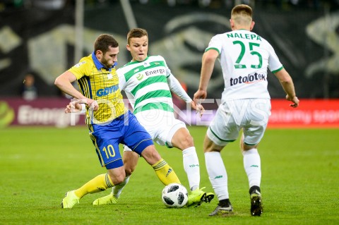  27.10.2018 GDANSK<br />
PILKA NOZNA - EKSTRAKLASA SEZON 2018/2019<br />
MECZ LECHIA GDANSK - ARKA GDYNIA<br />
N/Z LUKA ZARANDIA PATRYK LIPSKI MICHAL NALEPA<br />
 