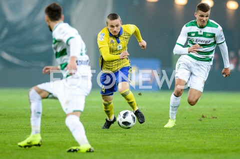  27.10.2018 GDANSK<br />
PILKA NOZNA - EKSTRAKLASA SEZON 2018/2019<br />
MECZ LECHIA GDANSK - ARKA GDYNIA<br />
N/Z MICHAL NALEPA PATRYK LIPSKI<br />
 