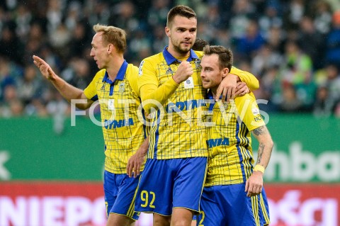  27.10.2018 GDANSK<br />
PILKA NOZNA - EKSTRAKLASA SEZON 2018/2019<br />
MECZ LECHIA GDANSK - ARKA GDYNIA<br />
N/Z ADAM MARCINIAK MICHAL JANOTA ZLATAN ALOMEROVIC RADOSC BRAMKA GOL NA 1:1 ALEKSANDAR KOLEV<br />
 