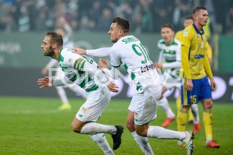  27.10.2018 GDANSK<br />
PILKA NOZNA - EKSTRAKLASA SEZON 2018/2019<br />
MECZ LECHIA GDANSK - ARKA GDYNIA<br />
N/Z FLAVIO PAIXAO ARTUR SOBIECH RADOSC BRAMKA GOL NA 2:1 WYGRANA EMOCJE<br />
 