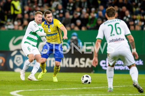  27.10.2018 GDANSK<br />
PILKA NOZNA - EKSTRAKLASA SEZON 2018/2019<br />
MECZ LECHIA GDANSK - ARKA GDYNIA<br />
N/Z JAROSLAW KUBICKI LUKA ZARANDIA<br />
 