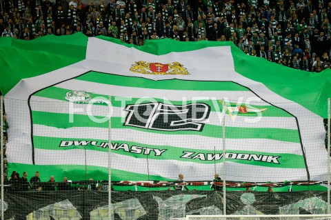  27.10.2018 GDANSK<br />
PILKA NOZNA - EKSTRAKLASA SEZON 2018/2019<br />
MECZ LECHIA GDANSK - ARKA GDYNIA<br />
N/Z KIBICE LECHIA GDANSK DWUNASTY ZAWODNIK TRANSPARENT OPRAWA<br />
 