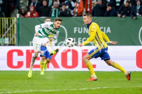  27.10.2018 GDANSK<br />
PILKA NOZNA - EKSTRAKLASA SEZON 2018/2019<br />
MECZ LECHIA GDANSK - ARKA GDYNIA<br />
N/Z FILIP MLADENOVIC ADAM DEJA<br />
 