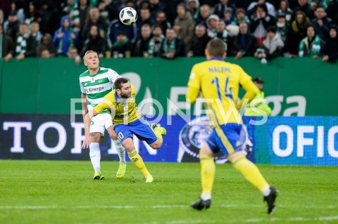  27.10.2018 GDANSK<br />
PILKA NOZNA - EKSTRAKLASA SEZON 2018/2019<br />
MECZ LECHIA GDANSK - ARKA GDYNIA<br />
N/Z DANIEL LUKASIK LUKA ZARANDIA<br />
 