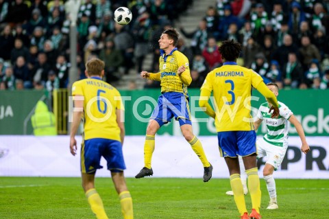  27.10.2018 GDANSK<br />
PILKA NOZNA - EKSTRAKLASA SEZON 2018/2019<br />
MECZ LECHIA GDANSK - ARKA GDYNIA<br />
N/Z MACIEJ JANKOWSKI SYLWETKA<br />
 