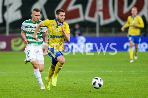  27.10.2018 GDANSK<br />
PILKA NOZNA - EKSTRAKLASA SEZON 2018/2019<br />
MECZ LECHIA GDANSK - ARKA GDYNIA<br />
N/Z LUKAS HARASLIN LUKA ZARANDIA<br />
 