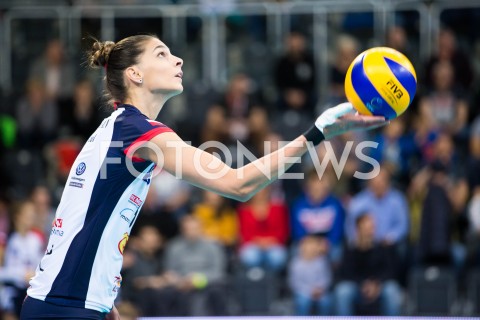  28.10.2018 LODZ SIATKOWKA SUPERPUCHAR POLSKI<br />
GROT BUDOWLANI LODZ - CHEMIK POLICE<br />
N/Z JOVANA BRAKOCEVIC SYLWETKA<br />
 