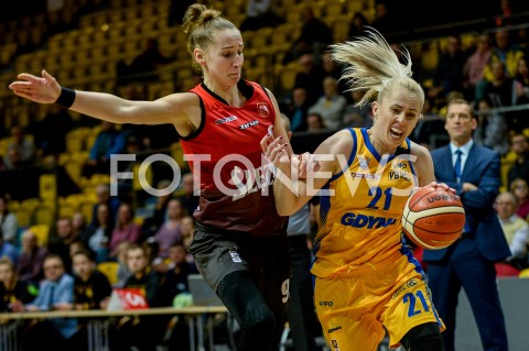  28.10.2018 GDYNIA<br />
KOSZYKOWKA - ENERGA BASKET LIGA KOBIET SEZON 2018/2019<br />
MECZ ARKA GDYNIA - KS SLEZA WROCLAW<br />
N/Z AGATA DOBROWOLSKA PAULINA MISIEK<br />
 