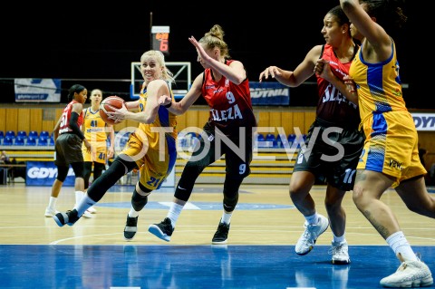  28.10.2018 GDYNIA<br />
KOSZYKOWKA - ENERGA BASKET LIGA KOBIET SEZON 2018/2019<br />
MECZ ARKA GDYNIA - KS SLEZA WROCLAW<br />
N/Z PAULINA MISIEK AGATA DOBROWOLSKA CIERRA BURDICK<br />
 