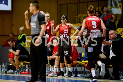  28.10.2018 GDYNIA<br />
KOSZYKOWKA - ENERGA BASKET LIGA KOBIET SEZON 2018/2019<br />
MECZ ARKA GDYNIA - KS SLEZA WROCLAW<br />
N/Z MARISSA KASTANEK SYLWETKA<br />
 