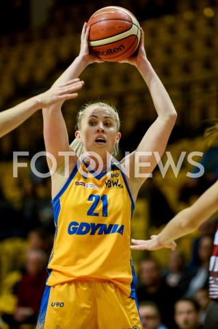  28.10.2018 GDYNIA<br />
KOSZYKOWKA - ENERGA BASKET LIGA KOBIET SEZON 2018/2019<br />
MECZ ARKA GDYNIA - KS SLEZA WROCLAW<br />
N/Z PAULINA MISIEK SYLWETKA PORTRET<br />
 