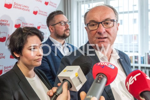 Briefing prasowy przedstawicieli Sojuszu Lewicy Demokratycznej w Warszawie