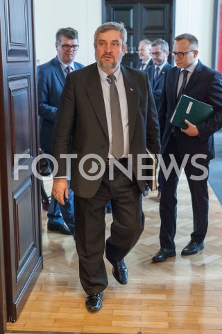  30.10.2018 WARSZAWA<br />KANCELARIA PREZESA RADY MINISTROW<br />POSIEDZENIE RADY MINISTROW<br />N/Z JAN KRZYSZTOF ARDANOWSKI<br /> 