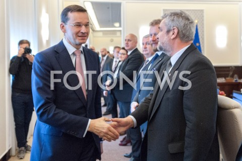  30.10.2018 WARSZAWA<br />KANCELARIA PREZESA RADY MINISTROW<br />POSIEDZENIE RADY MINISTROW<br />N/Z PREMIER MATEUSZ MORAWIECKI JAN KRZYSZTOF ARDANOWSKI<br /> 